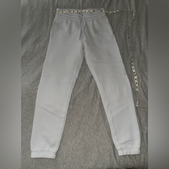 Aritzia Tna Cozy Fleece Perfect Sweatpants (mirror blue) - Picture 12 of 14